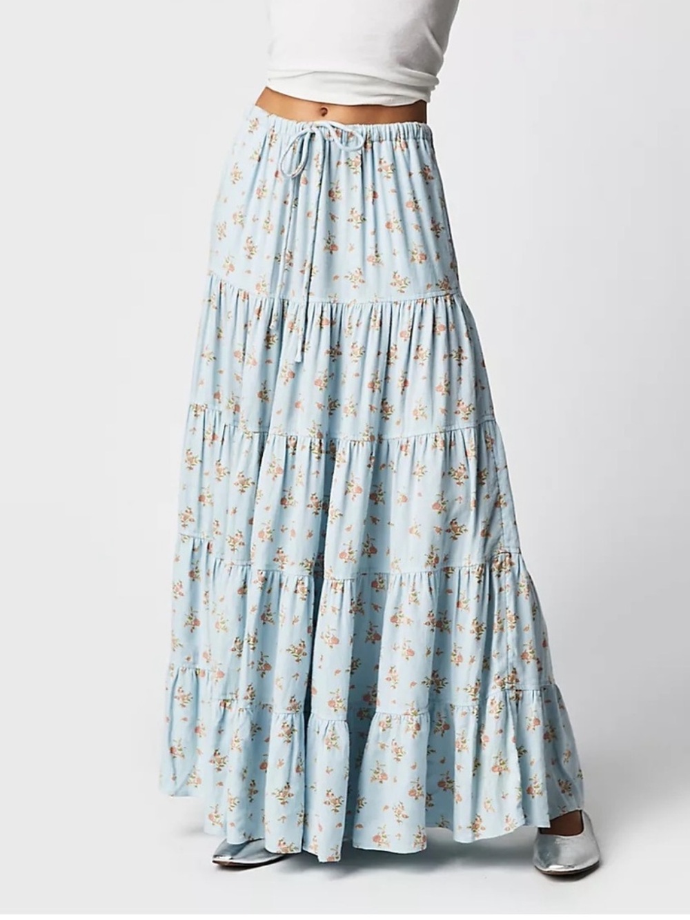 Free People Nova Tiered Maxi Skirt